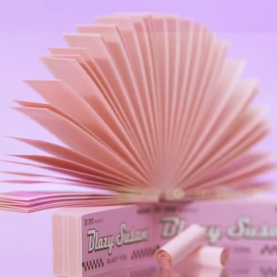 Filtros de papel rosa